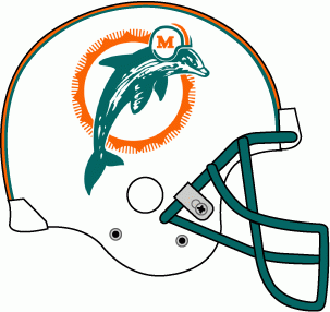 Miami Dolphins 1989-1996 Helmet Logo DIY iron on transfer (heat transfer)